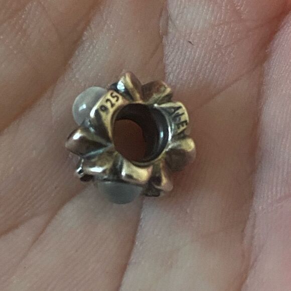 Authentic Pandora Morning Glory Moonstone Charm - Picture 3 of 3